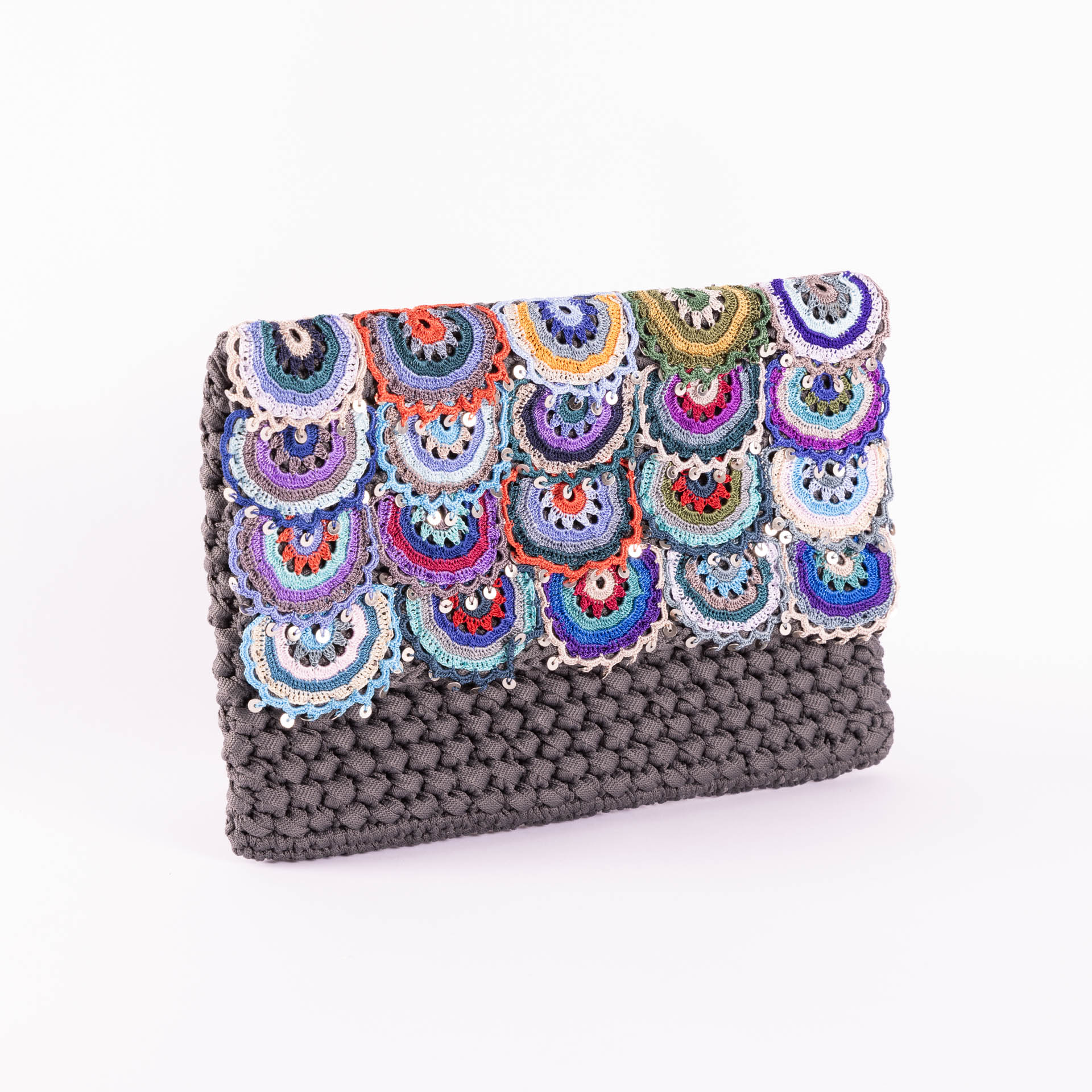 BLOOM CLUTCH BİG_GRİ_3