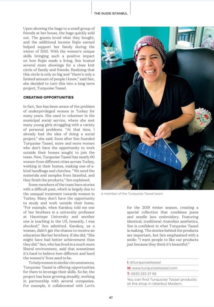 The Guide Istanbul – Turquoise Tassel feature (page 47)