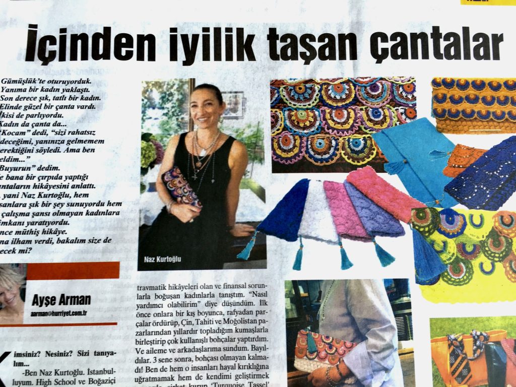 Hürriyet – Ayşe Arman’s interview “Bags Overflowing with Kindness”