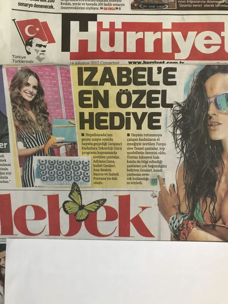 Hürriyet Kelebek – “A Very Special Gift for Izabel” newspaper clipping